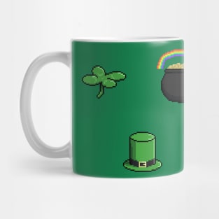 Pixel St. Patrick's Day Symbols Mug